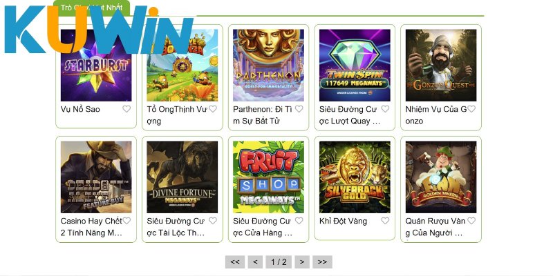 Sảnh slots có đồ hoạ đẳng cấp NetEnt