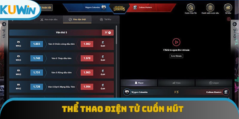 Thể thao điện tử cuốn hút