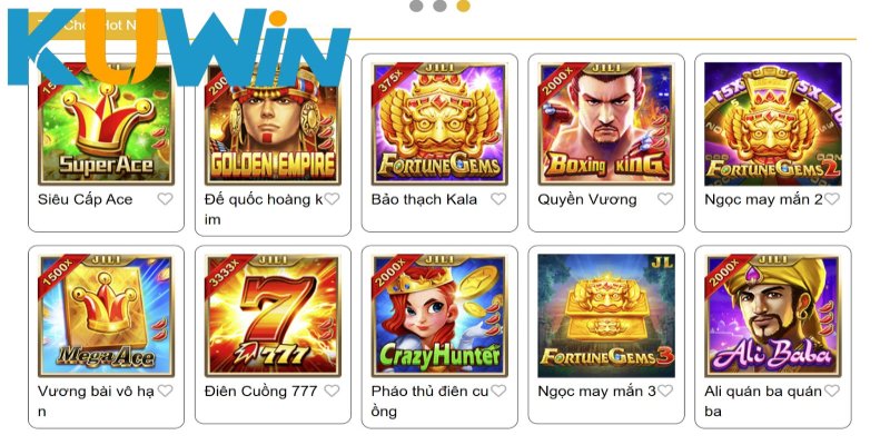 Ưu điểm lớn của sảnh Jili nổ hũ